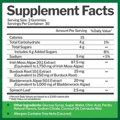 Sea Moss 3000Mg Gummies with Bladderwrack and Burdock Root – Natural Irish Sea M