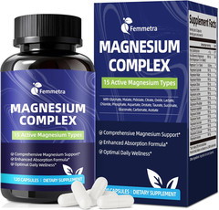 Magnesium Complex 1350mg 15 in 1 Muscle Heart Relax Support, 60 Days