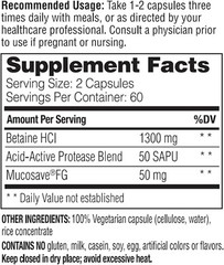Enzymedica, Betaine HCl, 120 Capsules