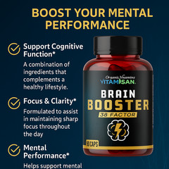 Bright Great Brain Focus Memory Supplement Nootropic For Focus Energy 90