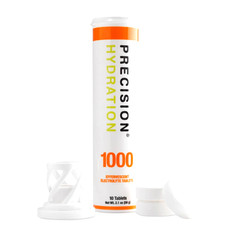 Precision Fuel and Hydration Tablets PH 1000 Mg Per Serving, Box of 12 Tubes