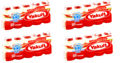 Yakult Probiotic Drink Nonfat 2.7 oz x 5 Bottes ( Pack of 3 )