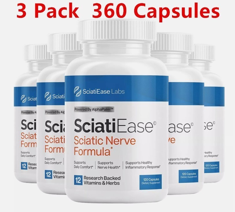 3 Pack SciatiEase Labs Sciati Ease Sciatic Nerve Formula 120 Cap Brand New !
