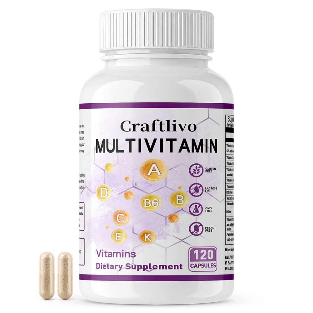 Daily Multivitamin Caps,Complete Nutritional for Energy & Overall Wellness,120CT