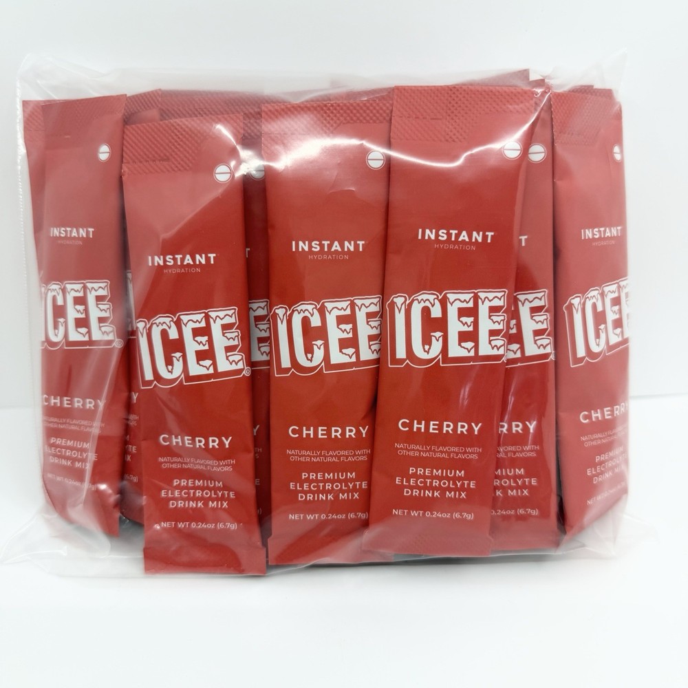 Instant Hydration Electrolyte Powder Packets ICEE Cherry Packets NEW Exp 04/28
