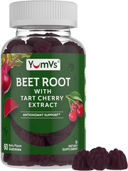 Yumvs Beet Root Gummies with Tart Cherry Extract – Berry Flavor Beetroot Gummies