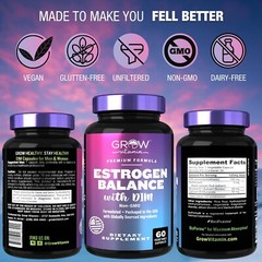 DIM Supplement Plus BioPerine for Menopause, PCOS, Estrogen Metabolism & Balance