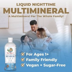 Liquid Nighttime Multimineral – Coconut – 15.22oz: Dietary Supplement, 1 Pack