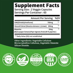 DIM(Diindolylmethane) 910mg – Menopause, PCOS, Supports Hormonal Balance & Detox