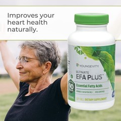 Youngevity EFA Plus 90-4 Pack Essential Fatty Acids Cardio Skin Health