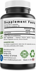 Bee Propolis 1000mg per Serving – 120 Capsules