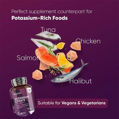 Potassium Citrate 240pcs, Supports Bone and Muscle Health,Improves Sleep Quality