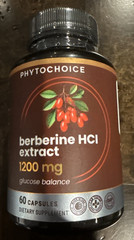 Berberine HCL Extract 60 Capsules-2 per serving EXP 11/28 NEW