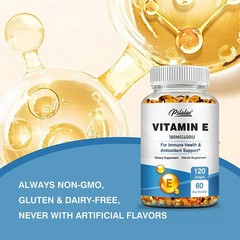 Vitamin E 120pcs – Relieve Stress Improve Rough Skin Care Increase Immune