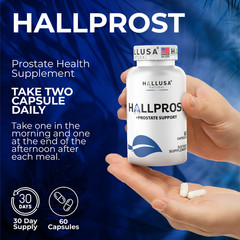 HALLPROST – Inflamed Prostate – Prostatitis – BPH – Urinary Function – 60 Cap