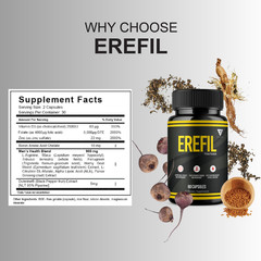 (5 Pack) Erefil Premium Performance Capsules, Erefill Supplement (300 Capsules)