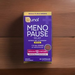 Qunol Menopause Support EstroG-100 + Cognizin w/ Vitamin B6 60 Capsule EXP 02/29