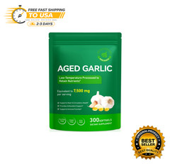 Aged Garlic Extract 7500mg Immune Support 300 Softgels Heart Health Antioxidant