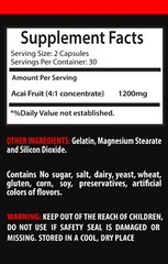 Superfood benefits – ACAI BERRY – Tropical flavor 2 Bottles 120 Capsules