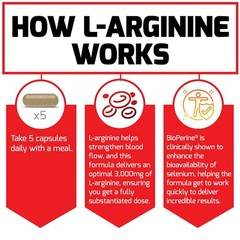 Force Factor L-Arginine 3000 MG, Extra Strength Nitric Oxide & Circulation Boost