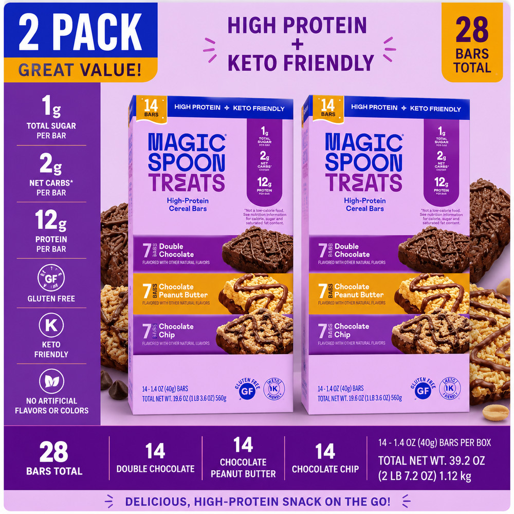 2-Pack Magic Spoon Protein Bars, 1.4 oz, 14-count