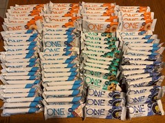 93 ONE Protein Bars Birthday Cake Maple Glazed Donut Blbry ChChp CD Lot JULY ‘26