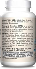N-A-C 500 mg, Dietary Supplement, Antioxidant Support for Liver Health, 60 Ve…