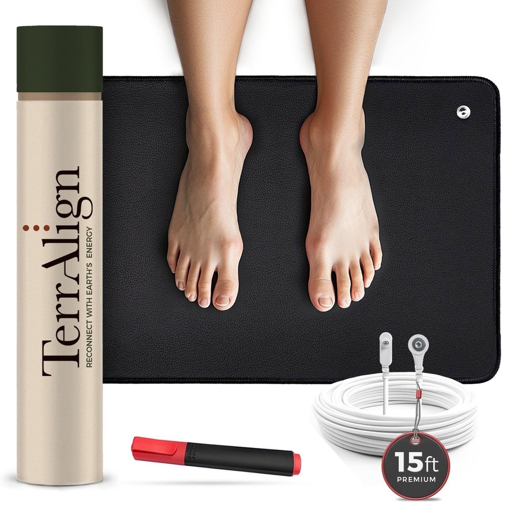 TerrAlign Premium Grounding & Earthing Mat 24×16 in – Carbon-Infused