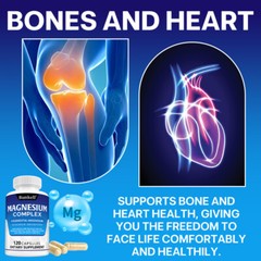 Magnesium Complex Supplement 8 Elemental Magnesium 1000mg – Maximum Absorption