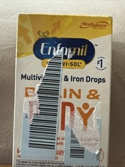 Enfamil Poly-Vi-Sol Multivitamin & Iron Drops Brain & Body Exp 09/26