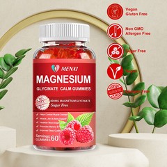 Magnesium Glycinate Gummies High Strength 600mg Stress & Anxiety Relief 60PCS