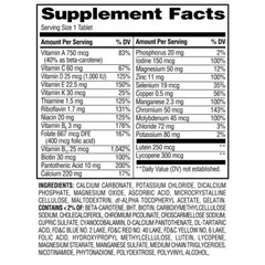 Complete Multivitamin/Multimineral Supplement Tablets, Adults 50+, 125 Count