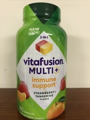 Vitafusion Multi+ Immune Support 90 Strawberry + Tangerine Gummies 12/2026