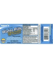 Basic’s Extra Strength Water Pills Natural Diuretic With Potassium 60 tablets