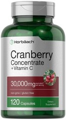 Horbäach Cranberry Concentrate Extract Pills + Vitamin 120 Count (Pack of 1)