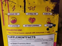 Primal Queen Female-Optimized Beef Organ Superfood Supplements, 120 Capsules