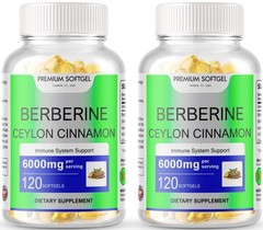 240 Softgels Berberine with Ceylon Cinnamon 5000mg