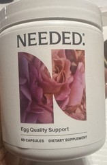 Needed Egg Quality Support Antioxidant Supplement 60 Capsules New Sealed