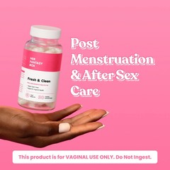 Her Fantasy Box Boric Acid Suppositories pH Balancing Feminine Care 30 Count
