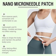Nano Microneedle Weightloss Patch plant-based Body Sculpting Supplies Mild