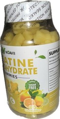 Creatine Monohydrate Gummies ~Lemon~NOAVII 5000 mg~Two Bottles 90 ea 11/2026