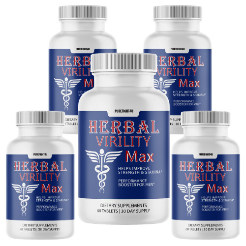 Herbal Virility Max Maximum Strength Male Performance Supplement – 5 Bottles