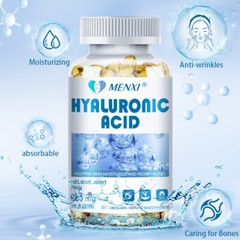 Hyaluronic Acid 2×60 Capsules Supplement Support Healthy Joints Reduce Wrinkles