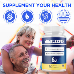 (2 Pack) Sleepem Advanced Night Support Deep Sleep Supplement 120 Capsule