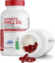 Antarctic Krill Oil 2000mg with Omega-3s for Heart Health – 60 Softgels