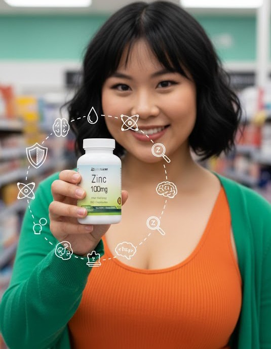 Zinc Citrate 100 mg Capsules serving- USA deal