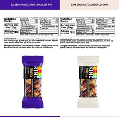 Mini Nut Bars, Variety Pack, Salted Caramel Dark Chocolate Nut and Dark Choco…