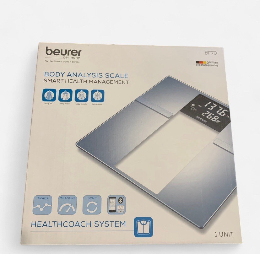 Beurer BF70 Smart Scale for Body Weight/Fat/Water/Mass Up To 400 lb Bariatric