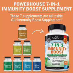 BioSchwartz Immune Support Supplement with Zinc Vitamin C Vitamin D 5000 IU