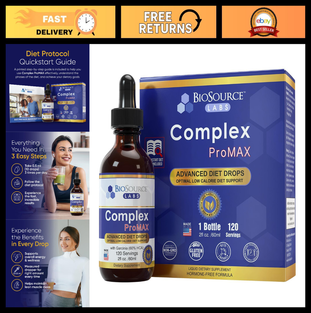 Premium Diet Drops Complex ProMAX – 2 oz Weight Loss Liquid Supplement